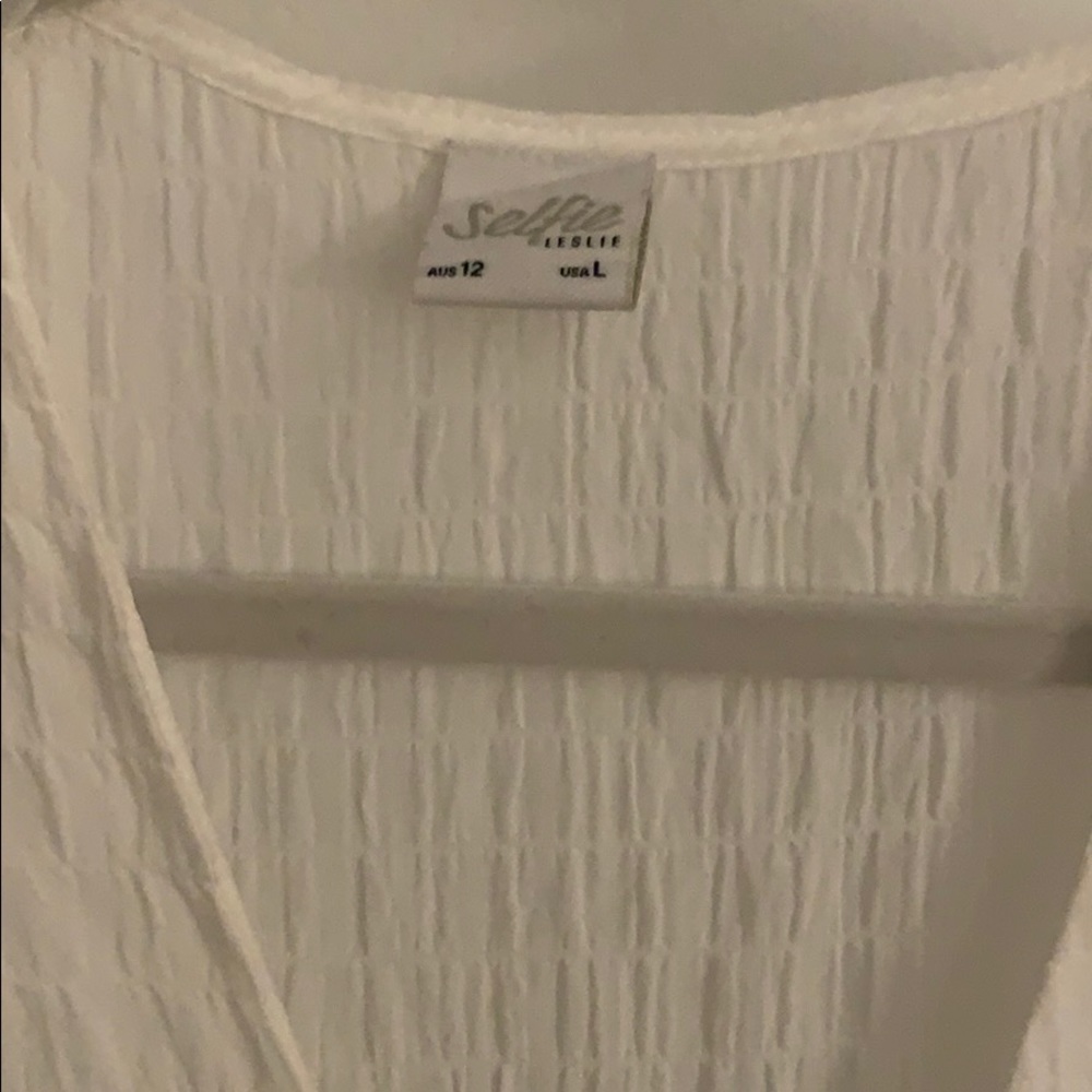 White Ruffle Dress - Picture 3 of 4